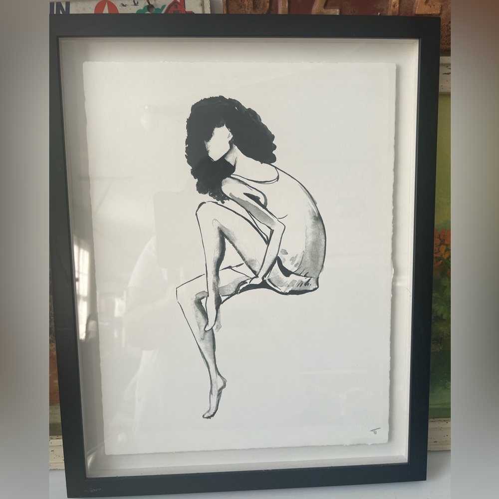 Marmont Hill black and white framed wall art 20”x16”x1,5”